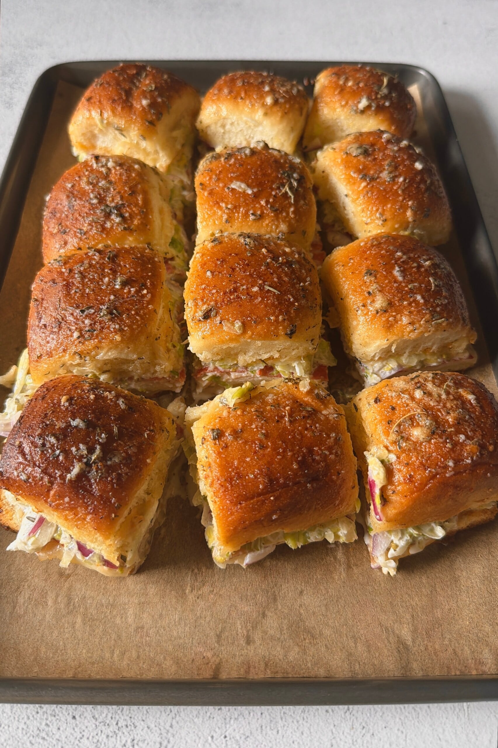 Italian grinder sliders.