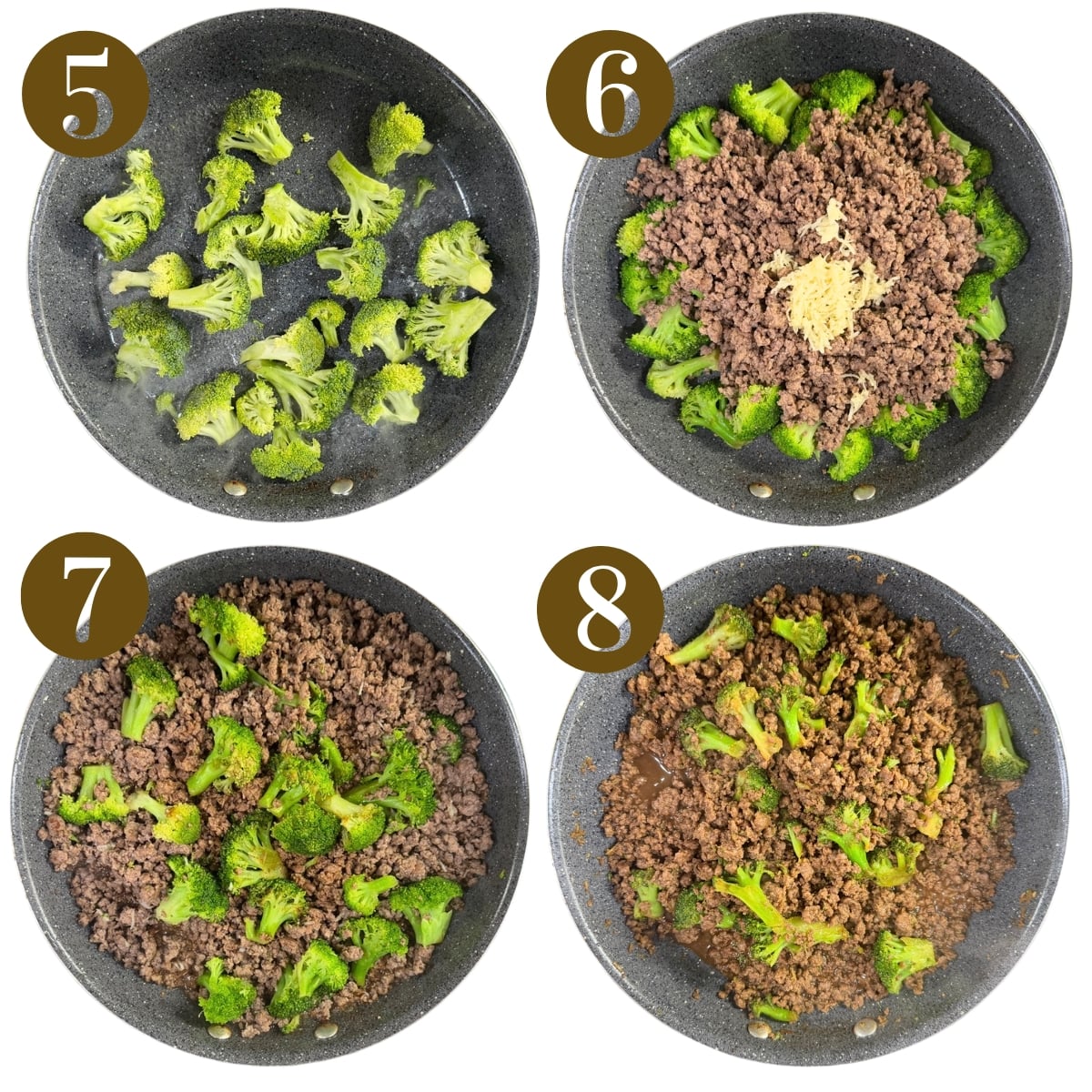 Steps to make beef and broccoli stir fry.